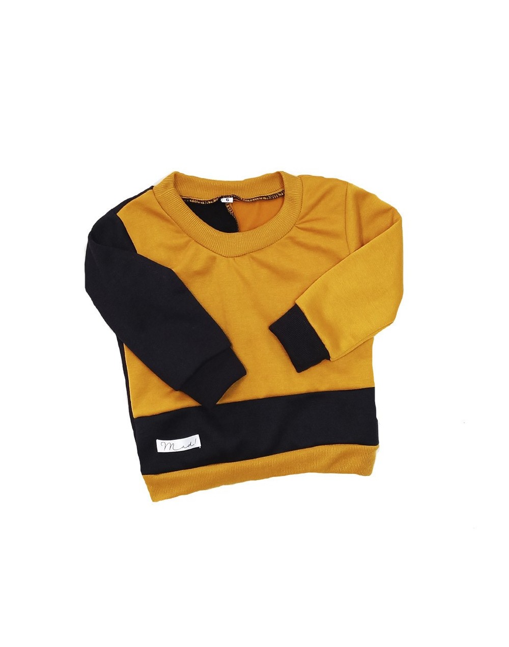 Hoodie niño mostaza negro