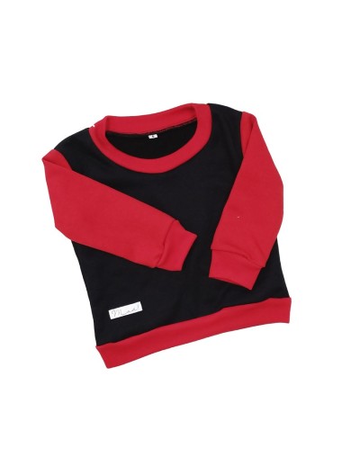Hoodie niño negro rojo