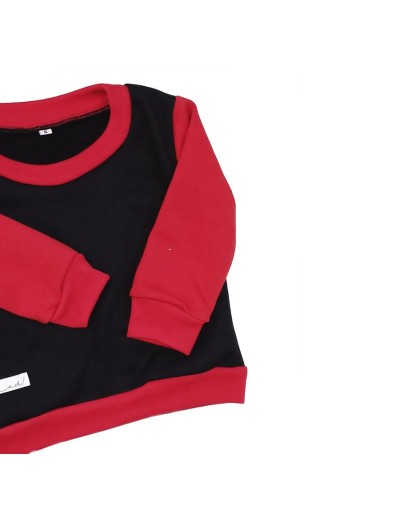Hoodie niño negro rojo