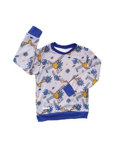 Hoodie niños bosque azul