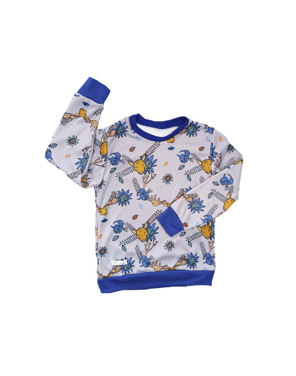Hoodie niños bosque azul