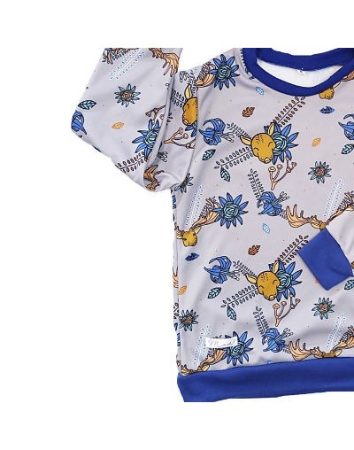 Hoodie niños bosque azul