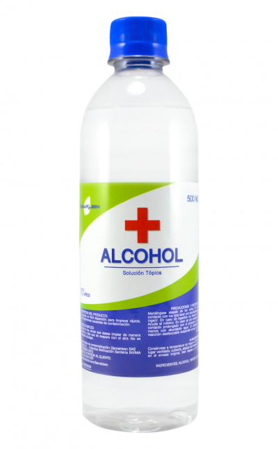 Alcohol glicerinado al 70% de 500 ml