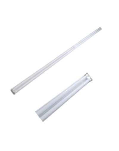 Lámpara led 4x18 72w luz blanca comercial slim 96 244 metros