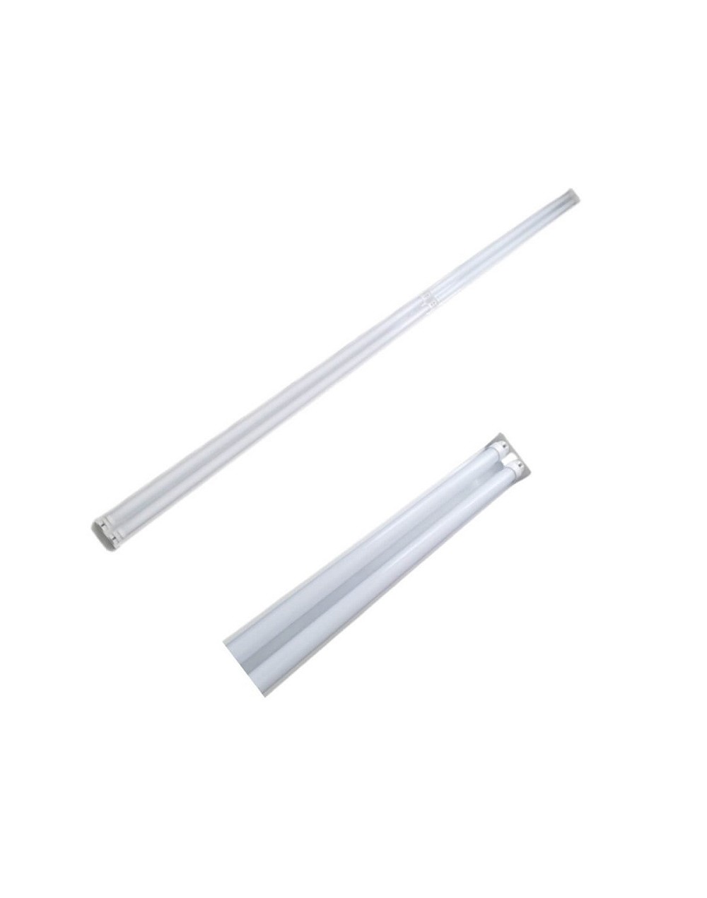 Lámpara led 4x18 72w luz blanca comercial slim 96 244 metros