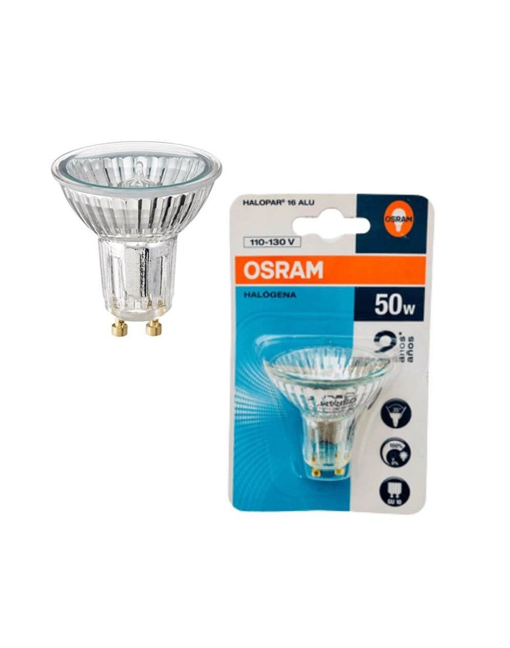 Bombillo Halogeno Gu10 50w 110130v