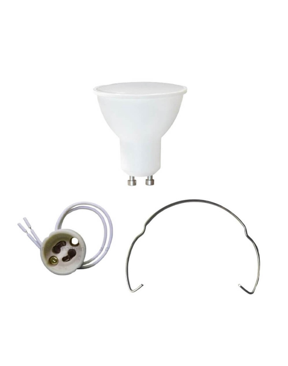 Bombillo Led Gu10 Luz Calida Con Socket Y Retenedor