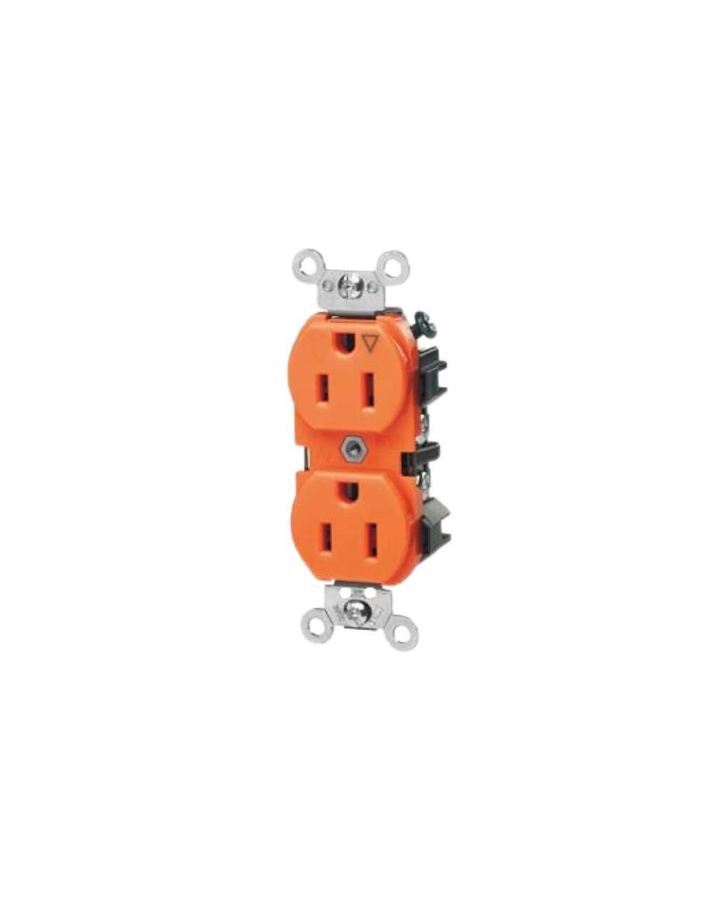 Toma Doble Tleviton Naranja 15amp