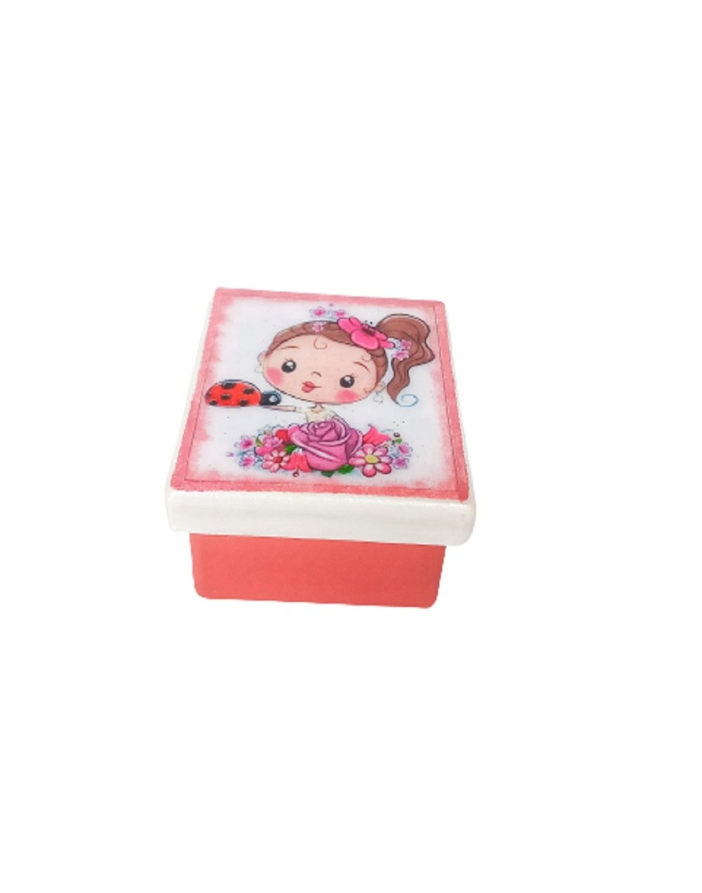 Caja niña rosa rosa