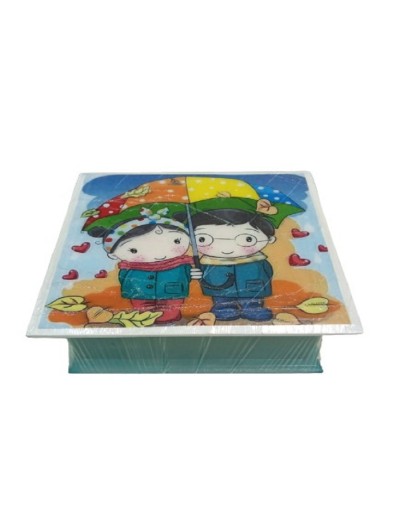Caja pareja en otoño 