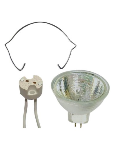 Bombillo halogeno dicroico 110v50w csocket y retenedor importado