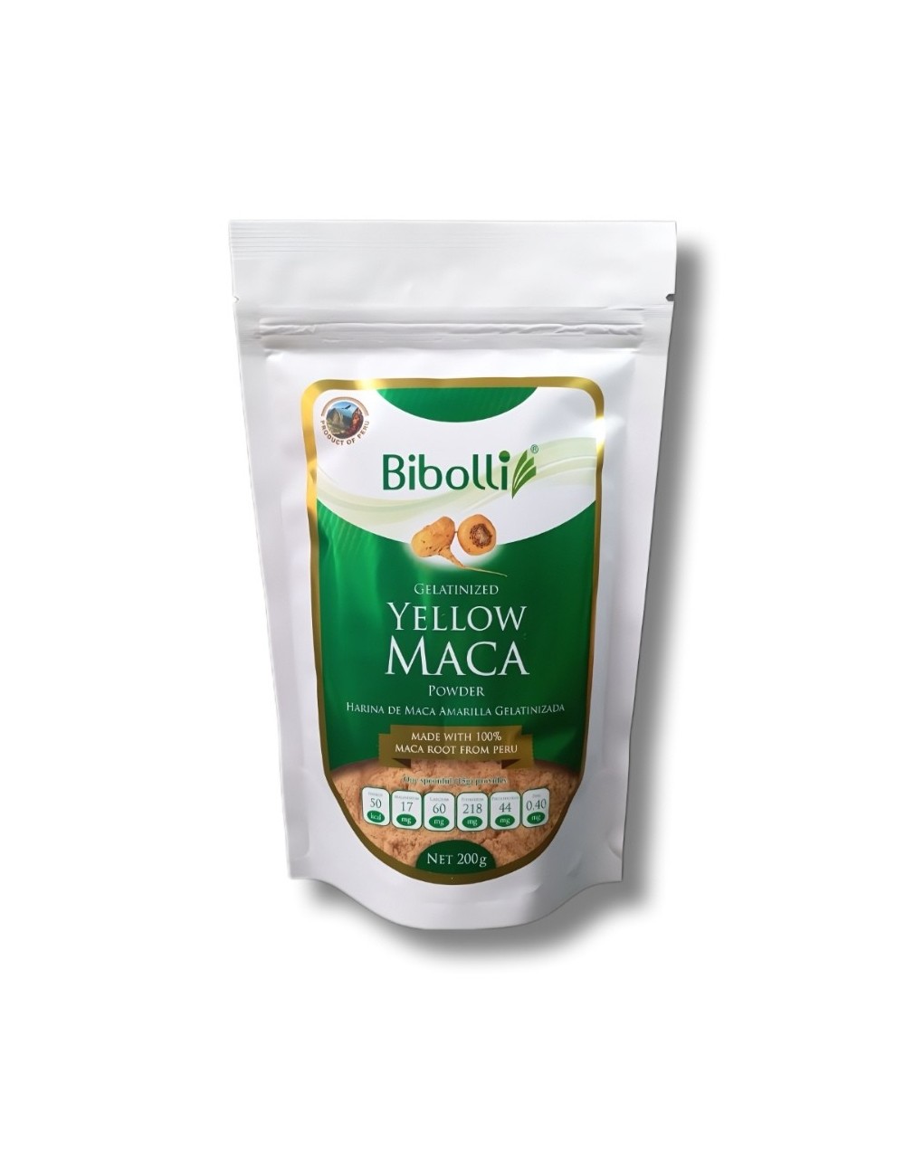 MACA AMARILLA GELATINIZADA 100% PURA
