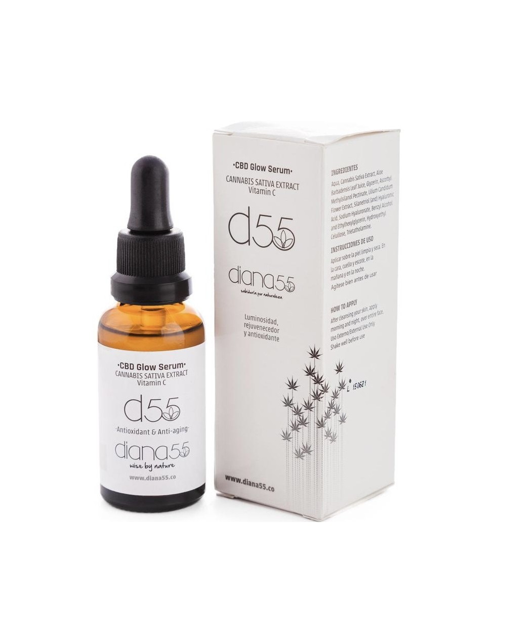 Serum hidratante vitamina c  ácido hialurónico  extractos naturales