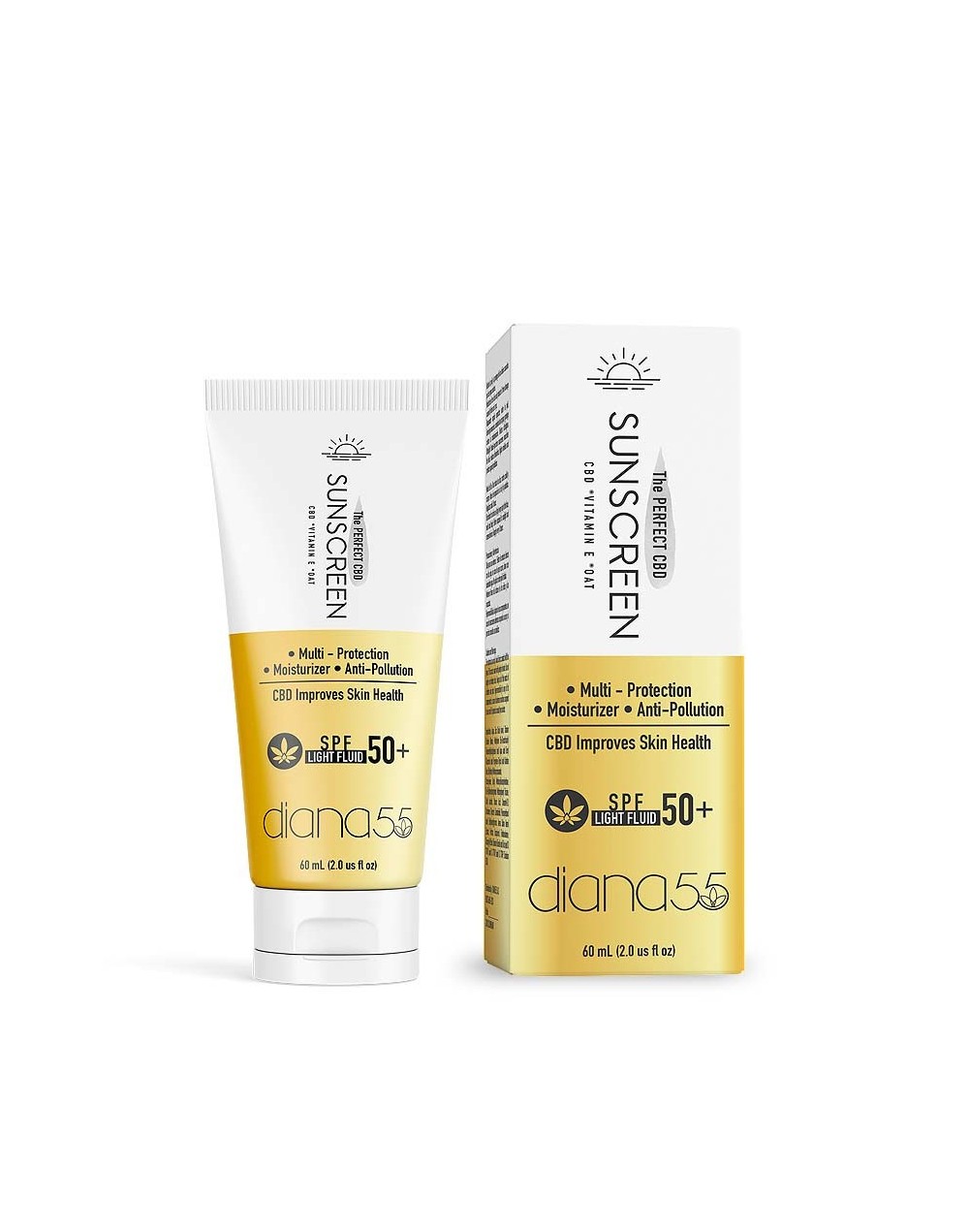 Bloqueador solar con cbd  vitamina e  avena uvauvb spf 50