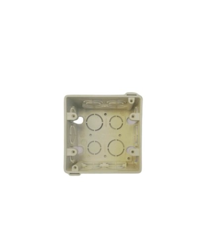Caja Plastica 2400 4x4 Blanca Induma