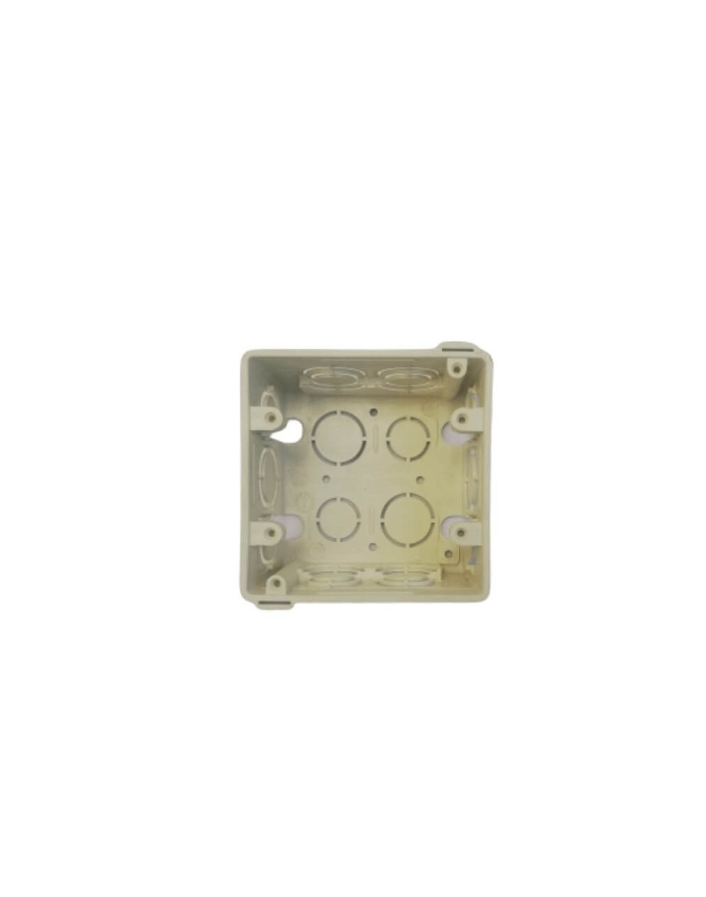 Caja Plastica 2400 4x4 Blanca Induma