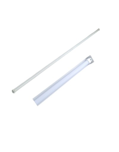 Lampara Led 2x18 36w Luz Calida Comercial Silm 96 244 Mts