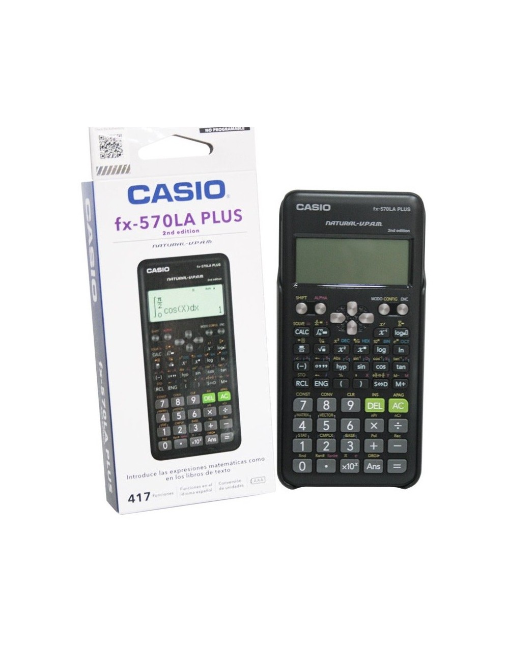 Calculadora casio cientifica fx570la plus 417 funciones