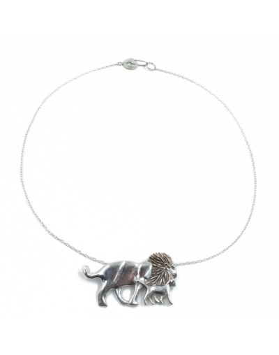 Collar león valiente