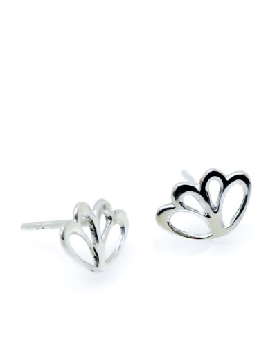 Aretes media flor