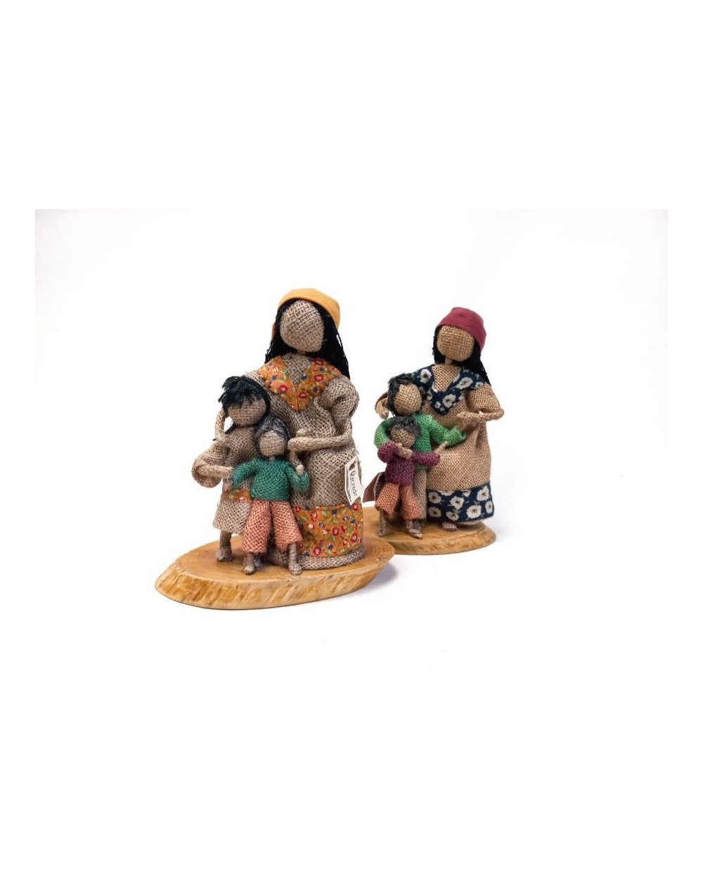 Indígena wayuu mamá con hijos 