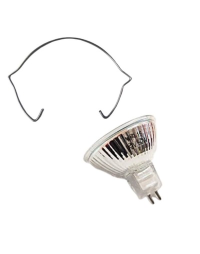 Bombillo halogeno dicroico 12v 50w bipin con retenedor importado