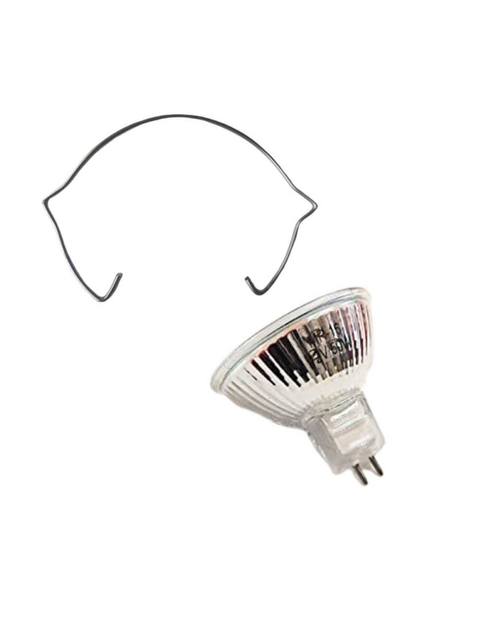 Bombillo halogeno dicroico 12v 50w bipin con retenedor importado
