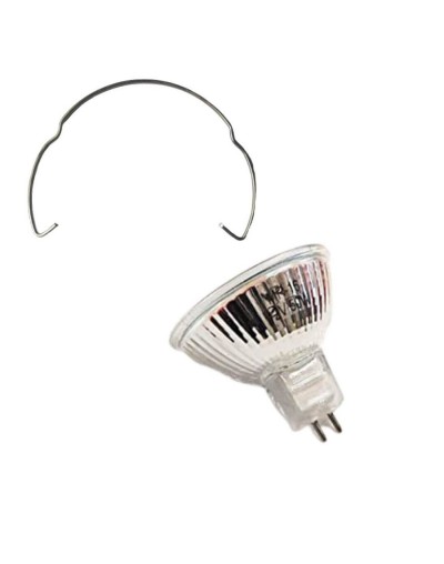 Bombillo halogeno dicroico 12v 50w bipin cgancho retenedor nacional