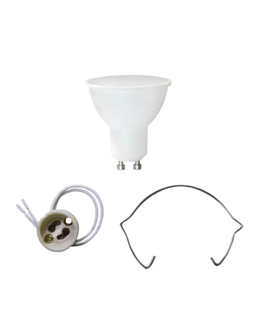 Bombillo Led Gu10 Luz Calida Csocket Y Retenedor Importado