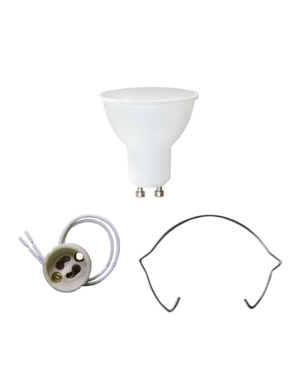 Bombillo Led Gu10 Luz Dia Con Socket Y Retenedor Importado