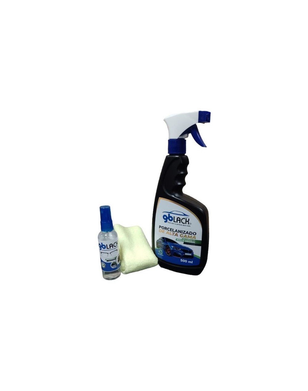 Kit porcenalizado  antiempañante  paño microfibra