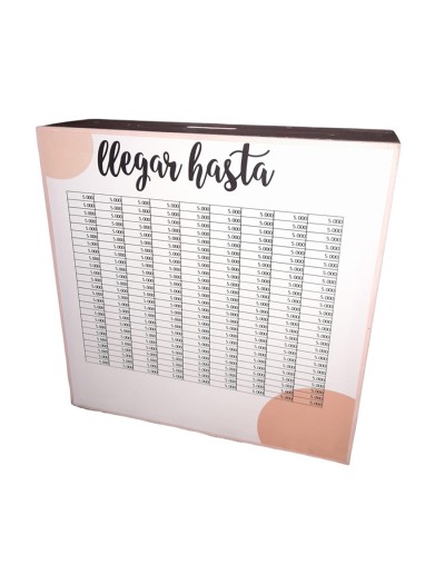 Alcancía con ahorro programado