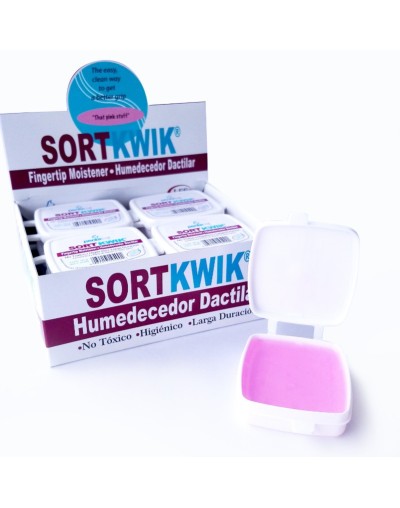 EC06  HUMEDECEDOR DACTILAR SORTKWIK 28 grs X 12