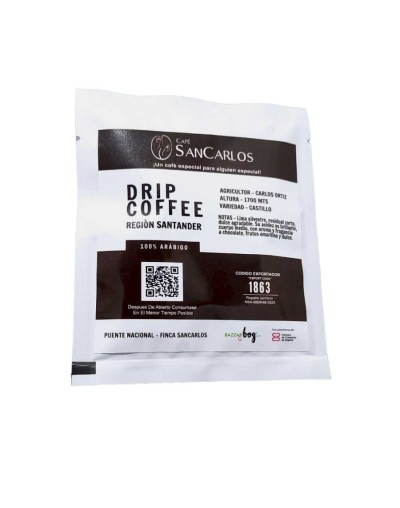 Dripp de café especial sancarlos 