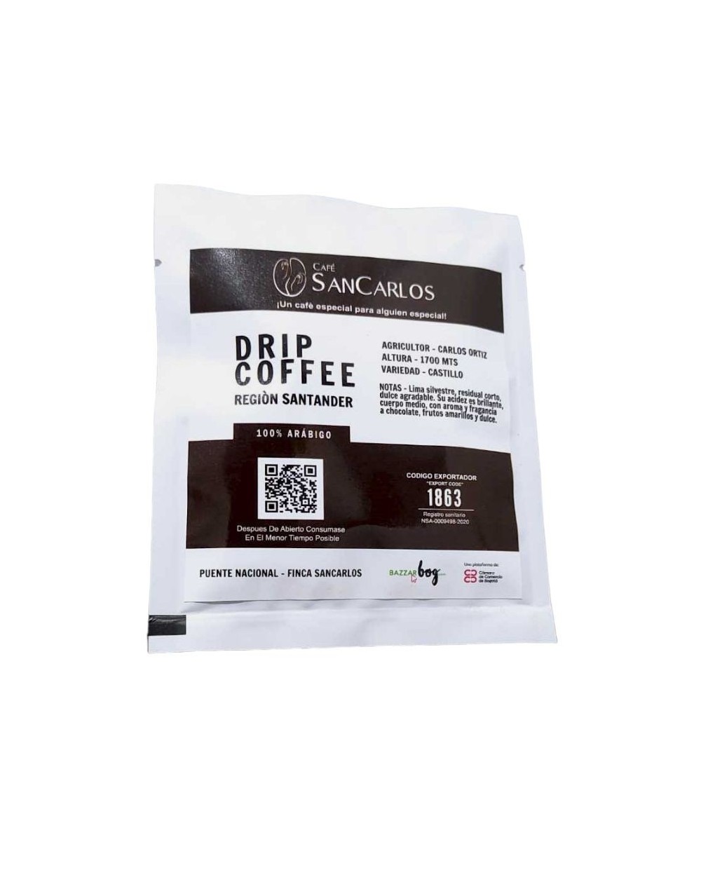 Dripp de café especial sancarlos 