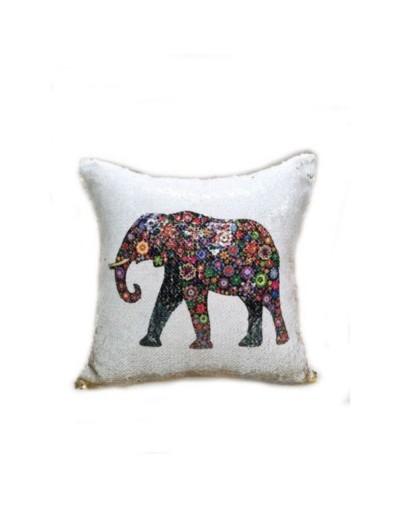 Cojin lentejuela elefante
