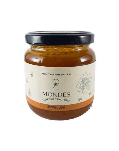 2 mondes mermelada de maracuyá 230g