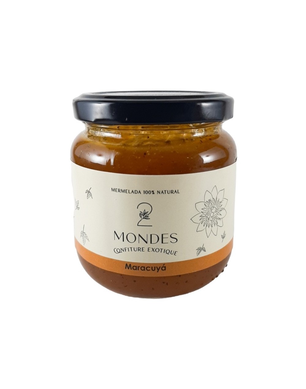 2 mondes mermelada de maracuyá 230g