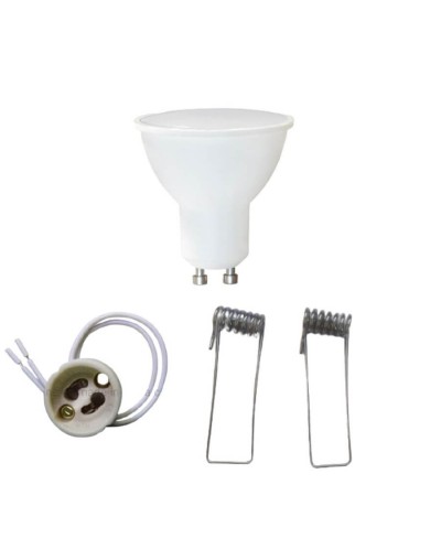 Bombillo led gu10 lblanca 110v 5w con socket y pines laterales