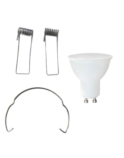 Bombillo led gu10 lblanca 110v 5w con pines laterales y gancho retenedor