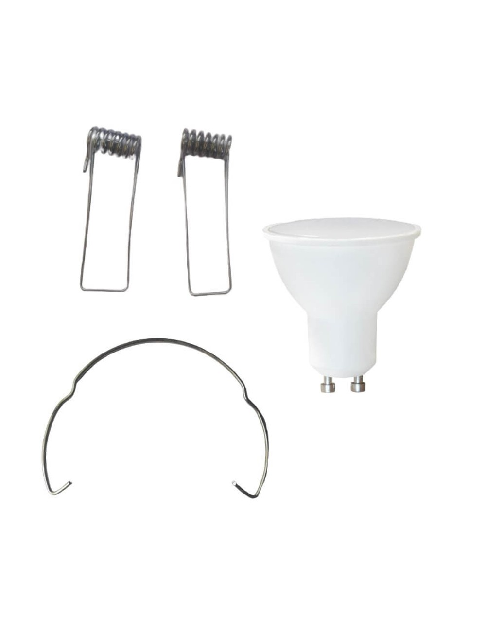 Bombillo led gu10 lblanca 110v 5w con pines laterales y gancho retenedor