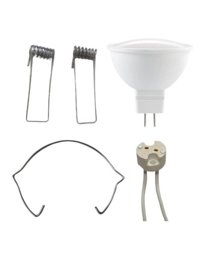 Bombillo led bipin gu53 lblanca con socketpines laterales y retenedor importado