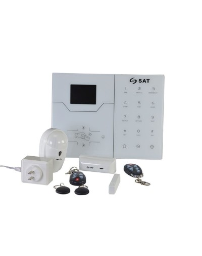 KIT DE ALARMA INALAMBRICA SAT BLANCO