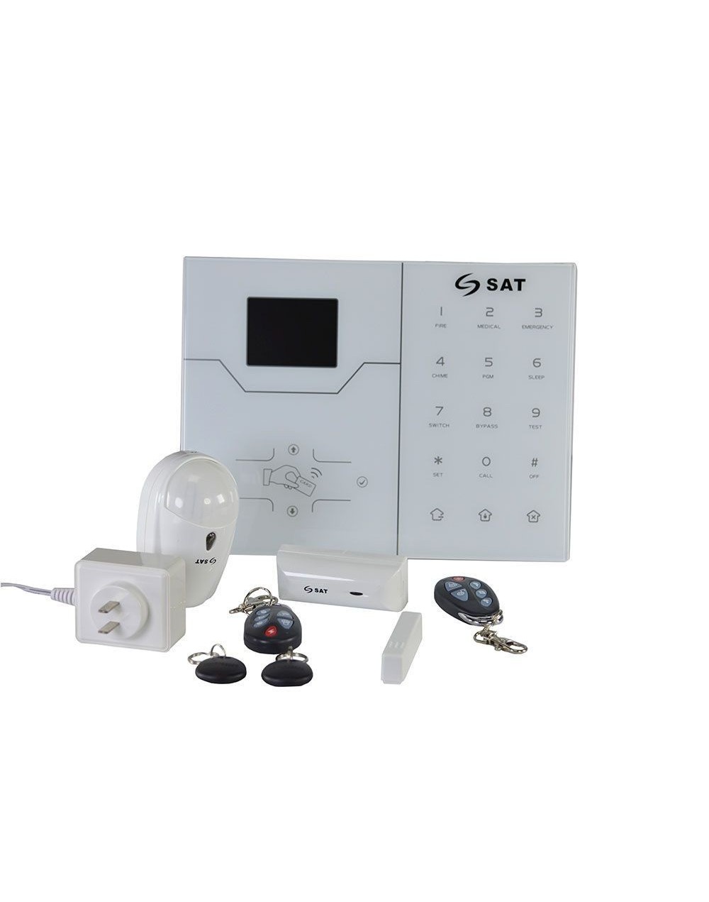 KIT DE ALARMA INALAMBRICA SAT BLANCO