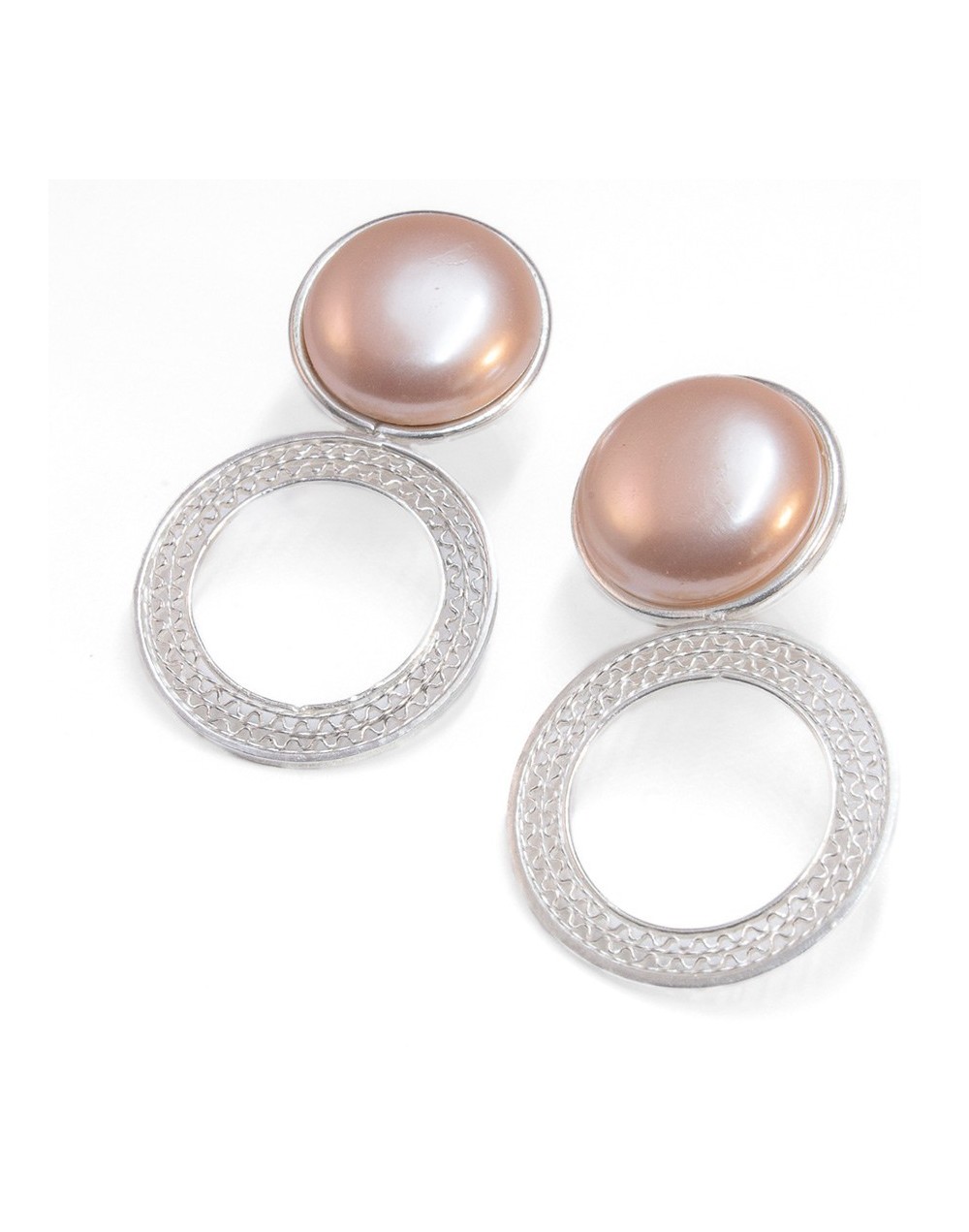 Aretes perla japonesa 
