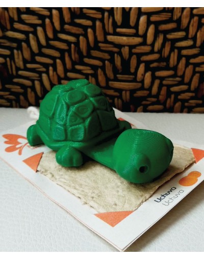 Base celular en impresión 3D  Papel Plantable  Tortuga