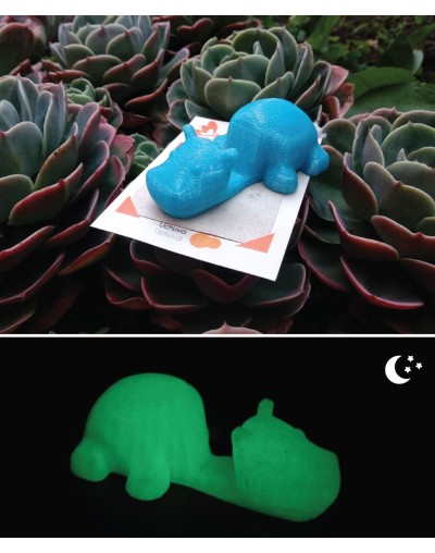 Base celular en impresión 3D  Papel Plantable  Hipopótamo