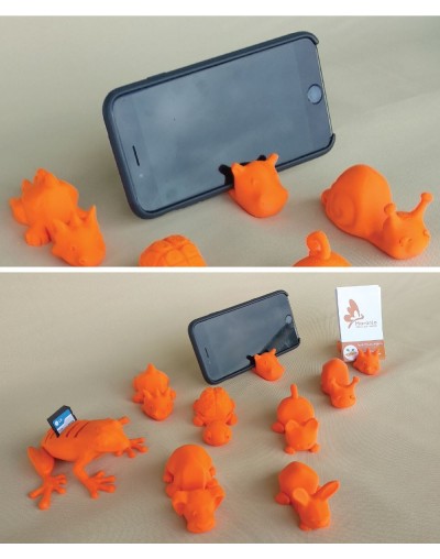 Base celular en impresión 3D  Papel Plantable  Hipopótamo