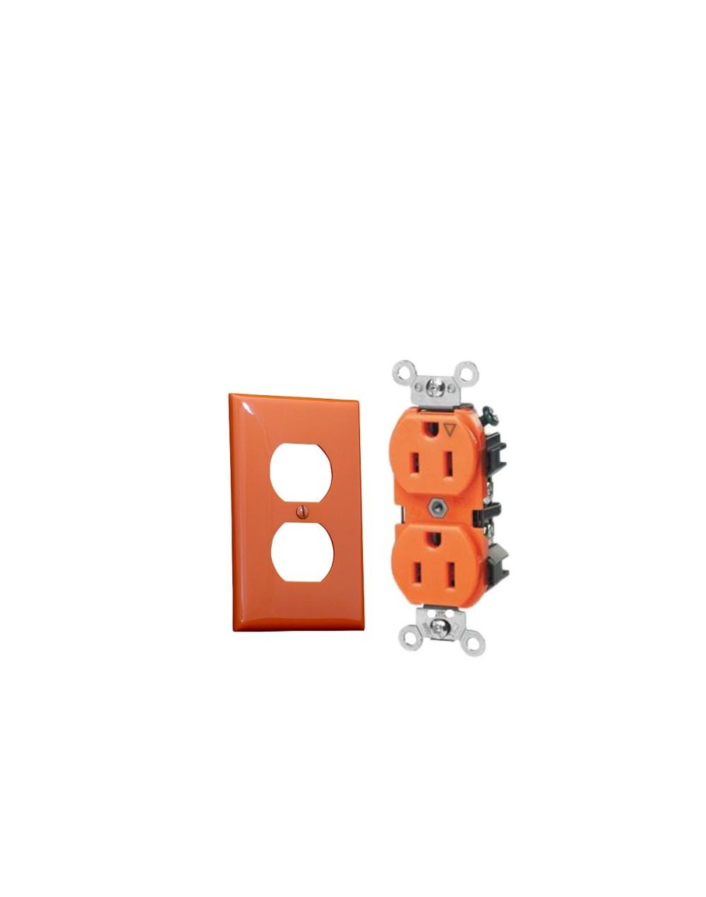 Toma doble tleviton naranja 15amp ctapa