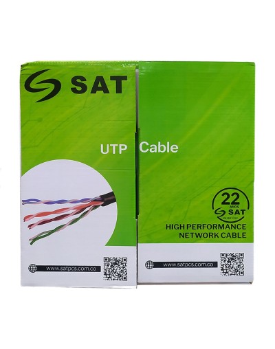 CABLE UTP SAT CAT5E1 00M BLANCO